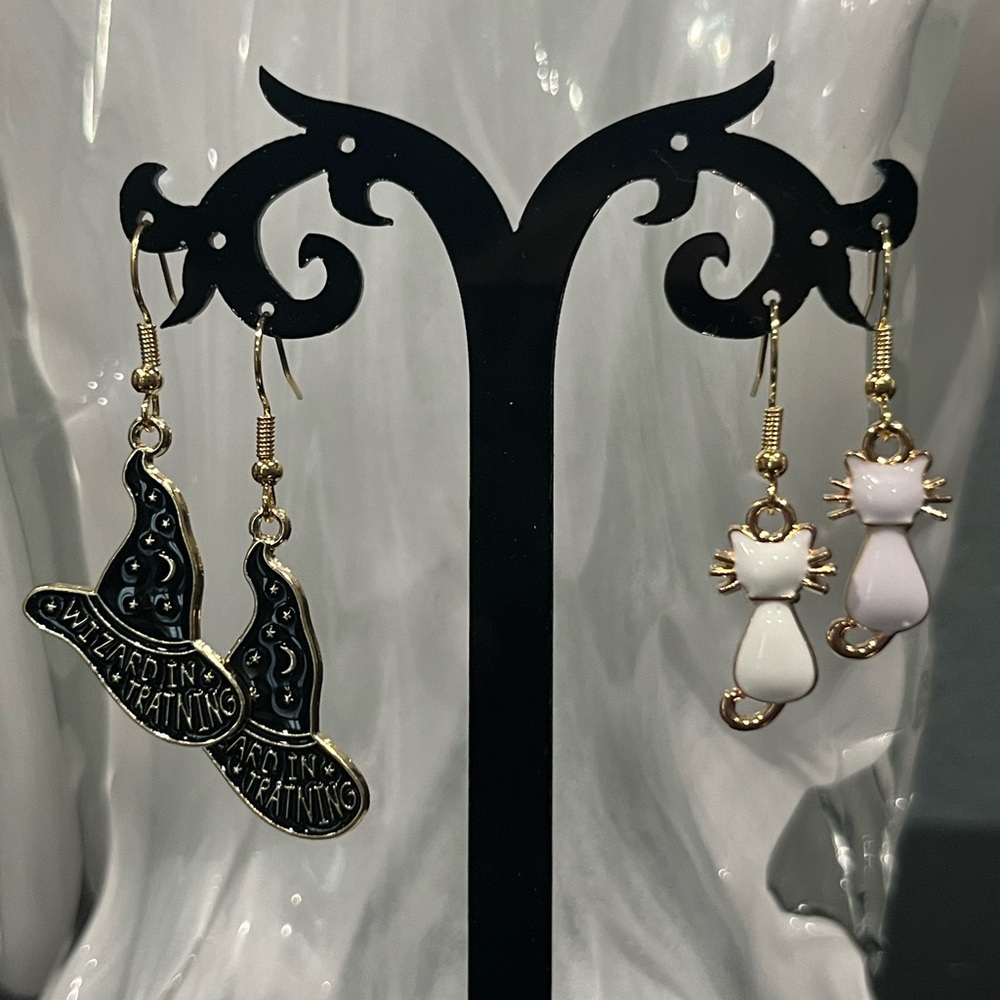 Halloween Earrings. Set of 2. Handmade